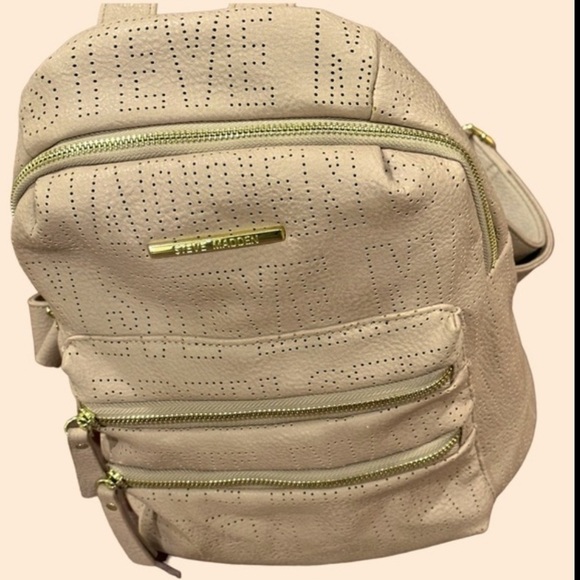 Steve Madden bisque beige backpack bag 12x10x5 - Picture 5 of 9